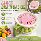 Rotating Fruit Washing & Draining Basket