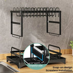 Space-Saving 2-Tier Dish Rack