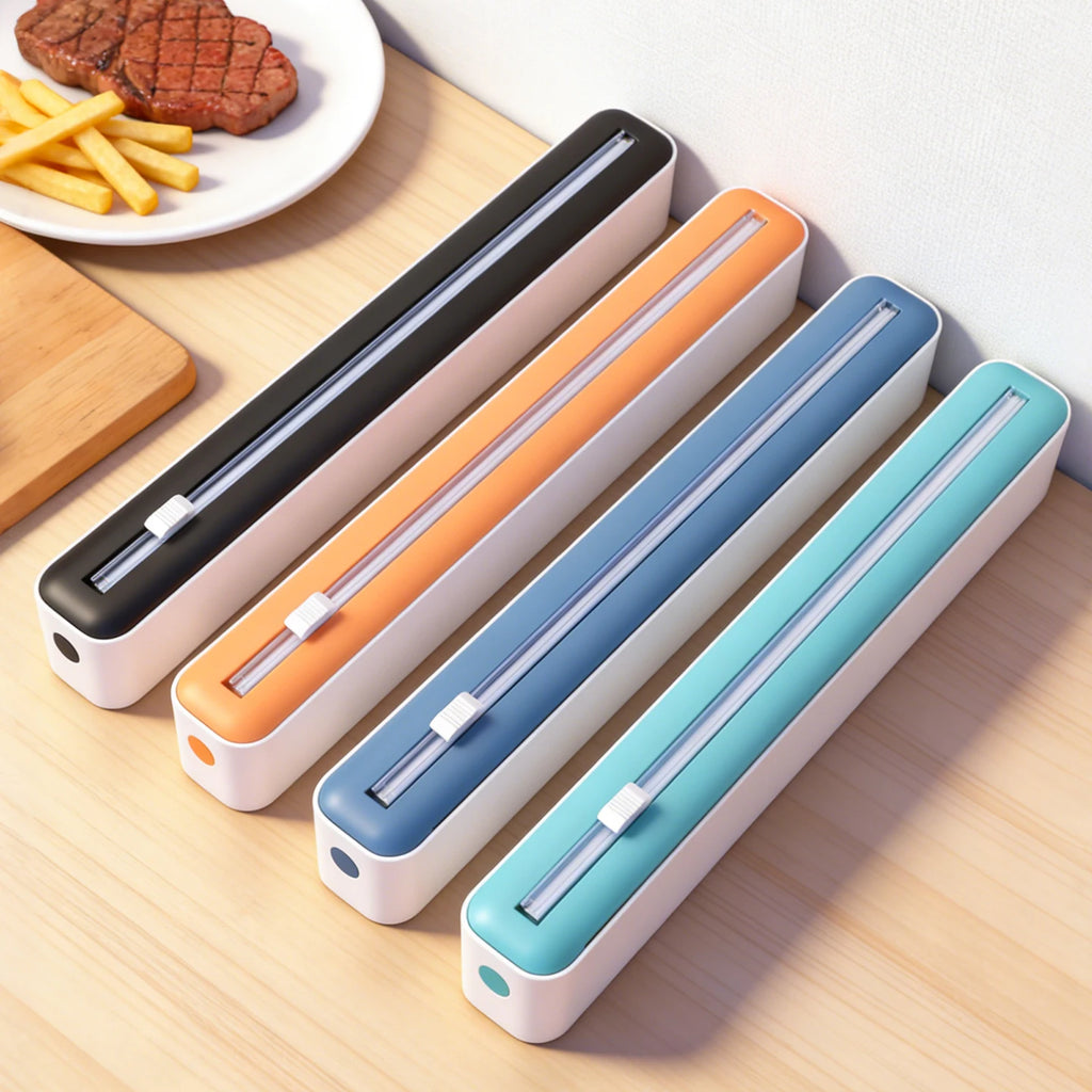 Wall-Mount Plastic Wrap Cutter