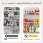 Clear Refrigerator Storage Bin