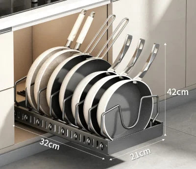 Pull-Out Pots & Pans Organizer