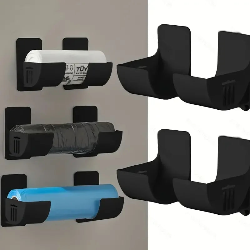 4-Piece Adhesive Kitchen Storage Rack