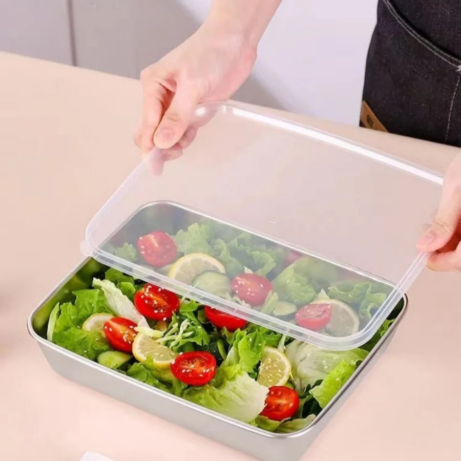 3-Piece Stainless Steel Food Storage Set