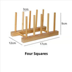 Bamboo Dish & Lid Organizer