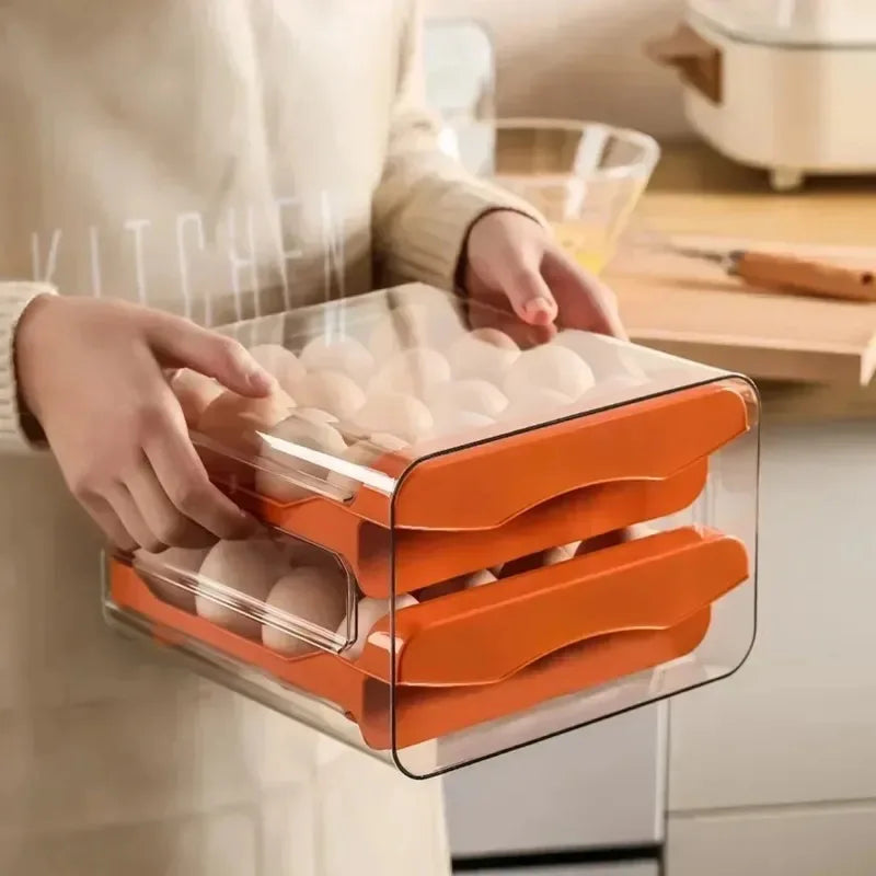 2-Tier Rolling Egg Storage Tray