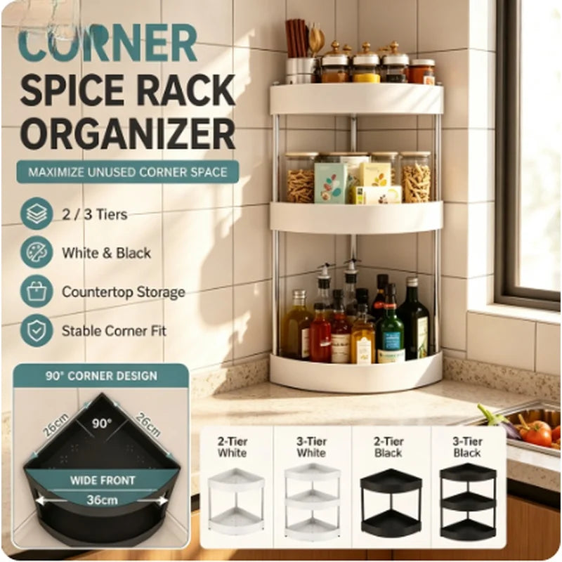 Triangle Corner Spice Rack