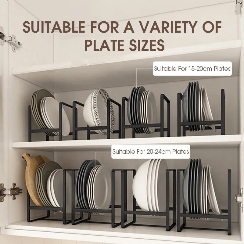 Kitchen Plate Storage Rack