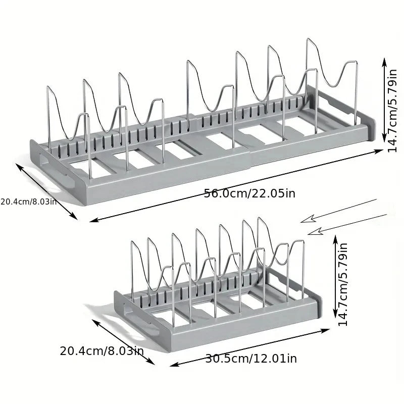 Expandable Pots & Pans Organizer