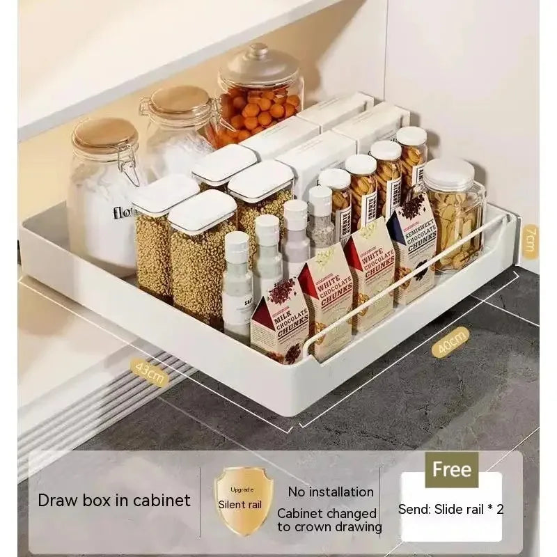 Pull-Out Cabinet Storage Drawer