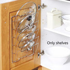 5-Tier Wall-Mounted Pot Lid Rack
